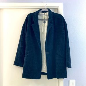 Wool blend blazer